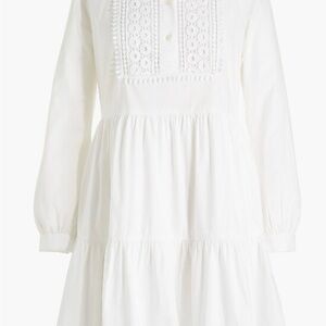 J. Crew White Casual Dress